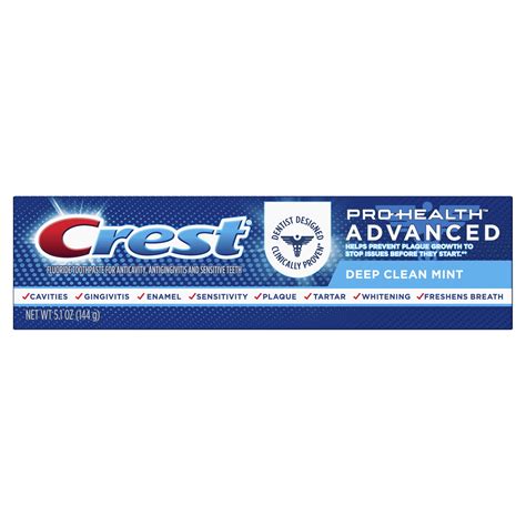 Crest Pro Health Advanced Deep Clean Mint Toothpaste, 5.1 oz - Walmart.com