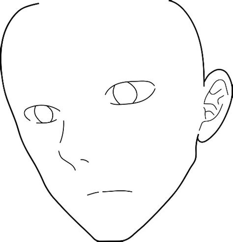 Anime Head Outline Drawing Learn how to draw anime heads at different ...