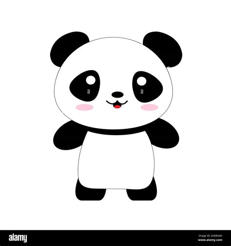 Cute Panda illustration. Panda Clip art or image Stock Photo - Alamy