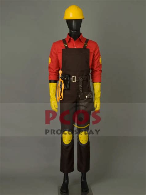 Team Fortress 2 Engineer Cosplay Costume & Helmet mp001569-in Game Costumes from Novelty ...