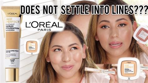 New L’ORÉAL AGE PERFECT LINE REVIEW | Radiant Serum Foundation SPF 50, Concealer, Powder and ...