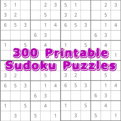 Sudoku 6x6 Printable