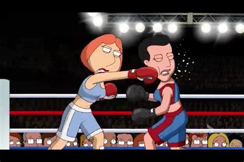 Cartoon Girls Boxing Database: Family Guy - Season 9 Episode 5: Baby, You Knock Me Out