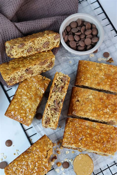 Soft Baked Oat Bars - Gills Bakes and Cakes