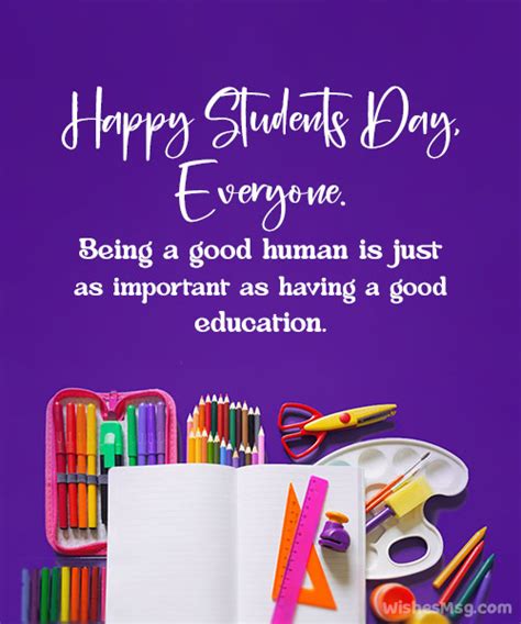 Happy Students Day Wishes, Quotes & Messages - WishesMsg