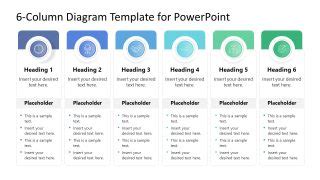 6-Column Diagram Template for PowerPoint