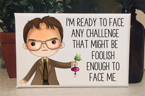 Dwight Schrute / Quotes About Life / Office Wall Art / Cubicle - Etsy