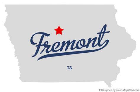 Map of Fremont, Hamilton County, IA, Iowa