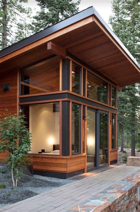 Small modern cabin : r/CabinPorn Shed Design, Tiny House Design, Modern ...