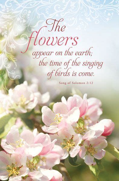 Song of Solomon 2:12. The flowers appear on the earth;...the time of ...