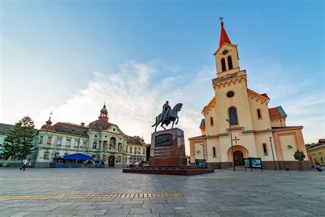 Zrenjanin Downtown, City Architecture, Urban Landscape. Editorial Stock Image - Image of ...