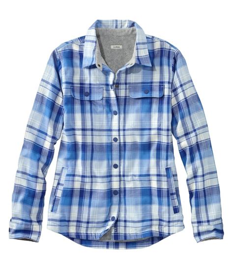 Women's Fleece-Lined Flannel Shirt, Snap-Front Plaid