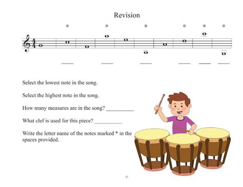 Ledger Lines Revision worksheet | Live Worksheets