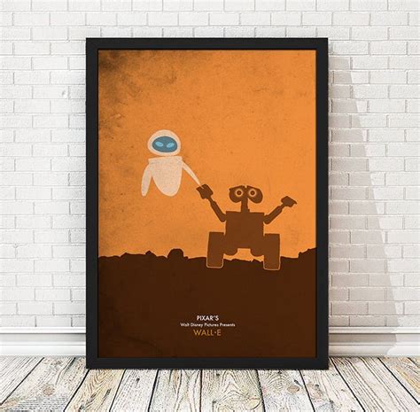 Walt Disney Pixar Wall-E Poster Retro Poster Disney Print