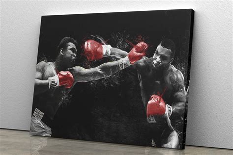 Mike Tyson vs Muhammad Ali Poster Boxing Painting Hand Made | Etsy