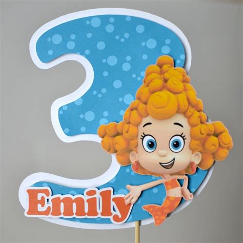 Bubble Guppies Birthday Party Cake Topper Decoration Molly