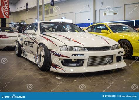 Nissan Silvia S14 Kouki Drift Car in the Elite Showcase Editorial Stock Photo - Image of ...