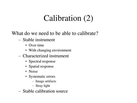 PPT - Radiometric Calibration PowerPoint Presentation, free download - ID:616571