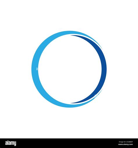 simple blue ring 3d logo vector Stock Vector Image & Art - Alamy