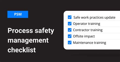 Process Safety Management Checklist | Frontline