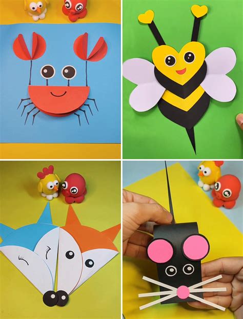 Easy Paper Animal Crafts for Kids | animal, paper, craft | DIY Cute Animal Paper Craft Ideas You ...