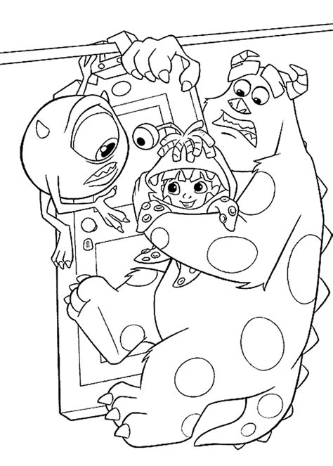 Kids-n-fun.com | 25 coloring pages of Monsters Inc