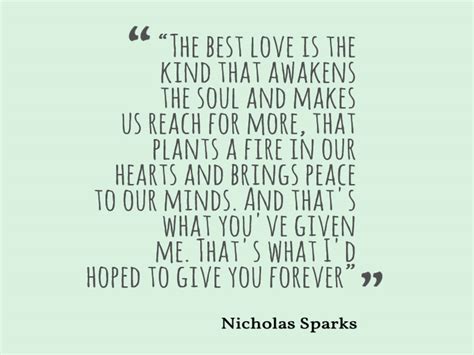 Nicholas Sparks Quote About Love - Awesome Quotes About Life