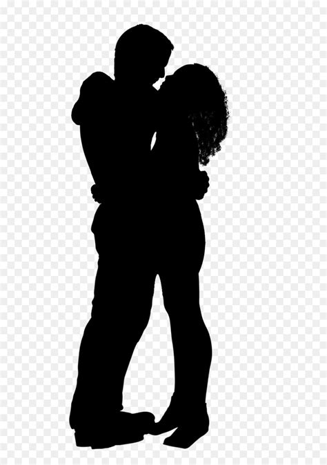 Intimate relationship Silhouette Interpersonal relationship Clip art - kiss vector png download ...