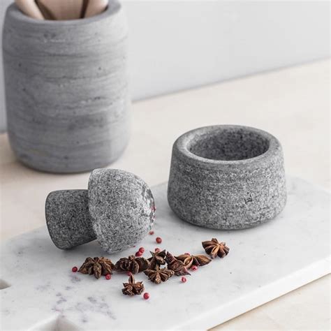 Granite Mortar & Pestle Set Kitchen Tool Crusher| CKB LTD UK