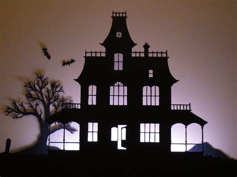 BirshyKat: Haunted House Silhouette