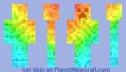 rainbow creeper Minecraft Skin