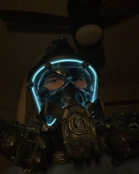 My GTFO mask replica I just finished! Complete with lights : r/GTFO