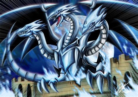 Blue Eyes Ultimate Dragon by Kraus-Illustration on DeviantArt | Yugioh personajes, Arte de ...