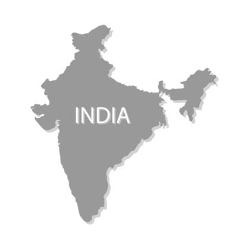 India Map Clipart Transparent PNG Hd, India Map Correct Size White Background Vector ...