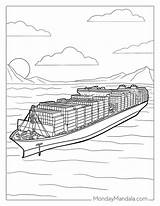 32 Boat & Ship Coloring Pages Free PDF Printables sketch template