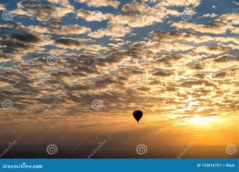 Balloon Ride at Sunrise in the Masai Mara Stock Image - Image of mara ...