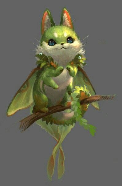 Cute Fantasy Creatures, Mythical Creatures Art, Mythological Creatures, Cute Creatures, Forest ...