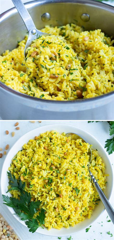 Mediterranean Yellow Rice Recipe - Evolving Table