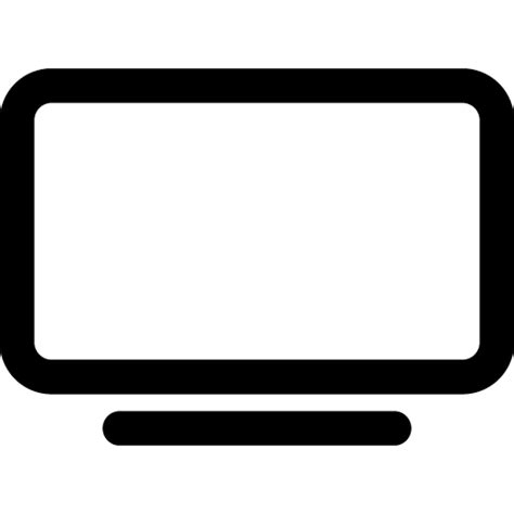 Tv outline icon svg png free download