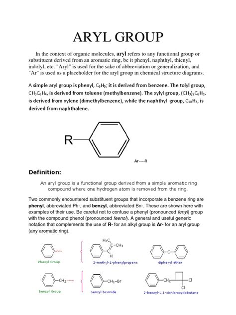 Aryl Group | PDF | Pyridine | Heterocyclic Compound