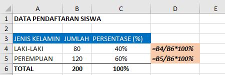 Cara Menghitung Persentase (%) di Excel | Kelas Excel