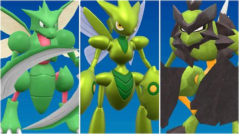 FULL SCYTHER EVOLUTION TEAM! Shiny Scyther, Scizor, Kleavor Moveset ...