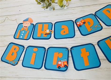 Blippi Inspired Birthday Banner Blippi Party Banner Blippi - Etsy | Birthday banner, Party ...