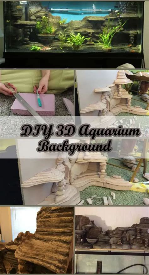 7 DIY Aquarium Background Ideas (3d Foam & Black)