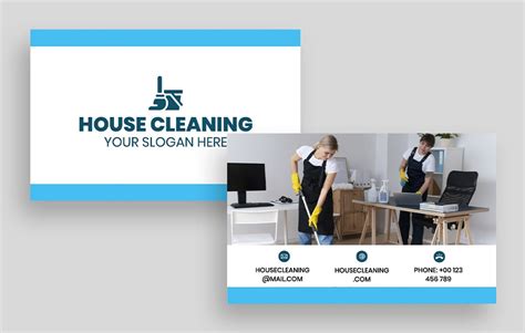 Cleaning Services Business Cards Templates