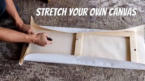 Make Your Own Canvas and Stretcher Bars - YouTube