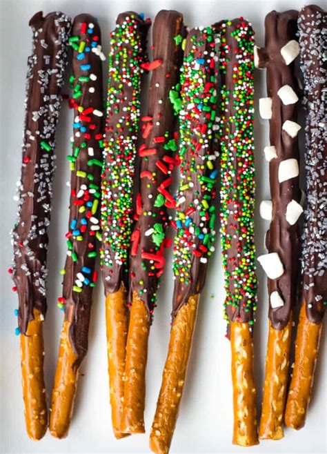 Chocolate Covered Pretzel Rods - Keeping the Peas