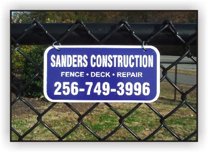 FencePlates.com: Custom Advertising Fence Sign Plates