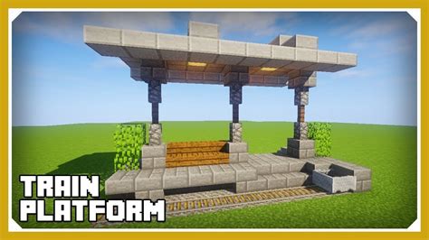 Minecraft: How To Build A Train Platform Tutorial (Easy Survival ...