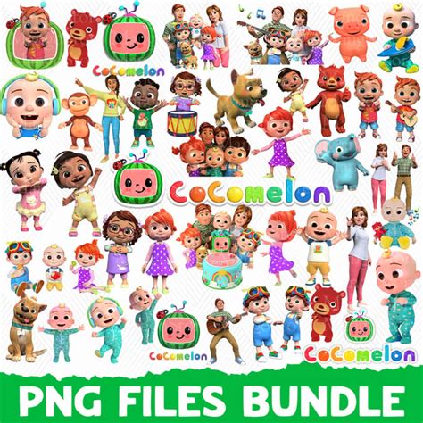 Cartoon Characters Mega Bundle svg, Mega Bundle CoComelon pn - Inspire ...